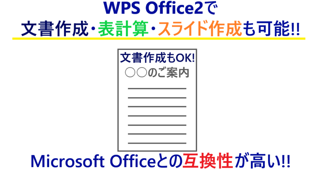 「WPS Office2」は「Microsoft Office」との互換性が高い