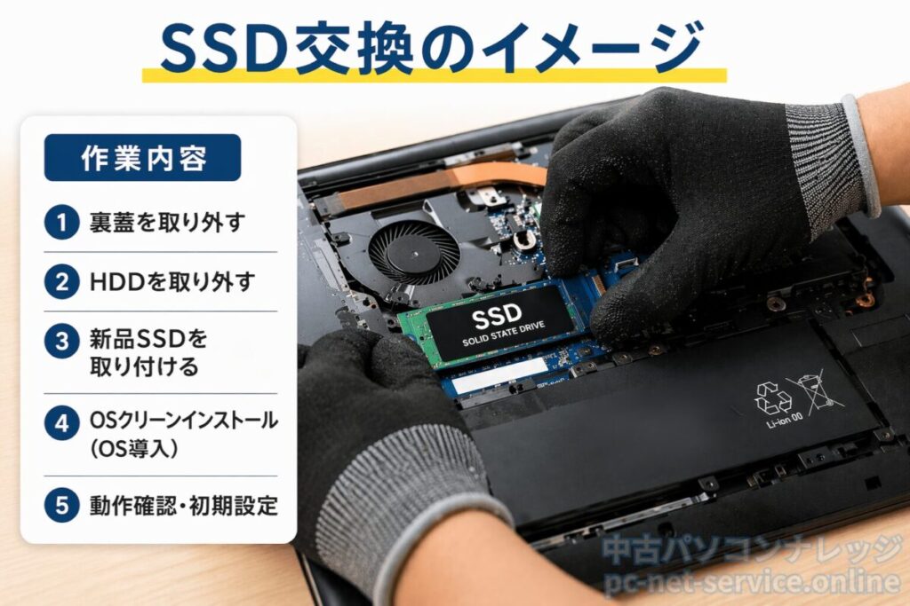 SSD交換イメージ