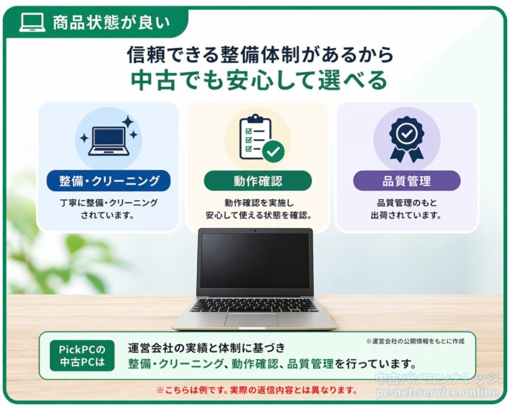 PickPCの整備体制