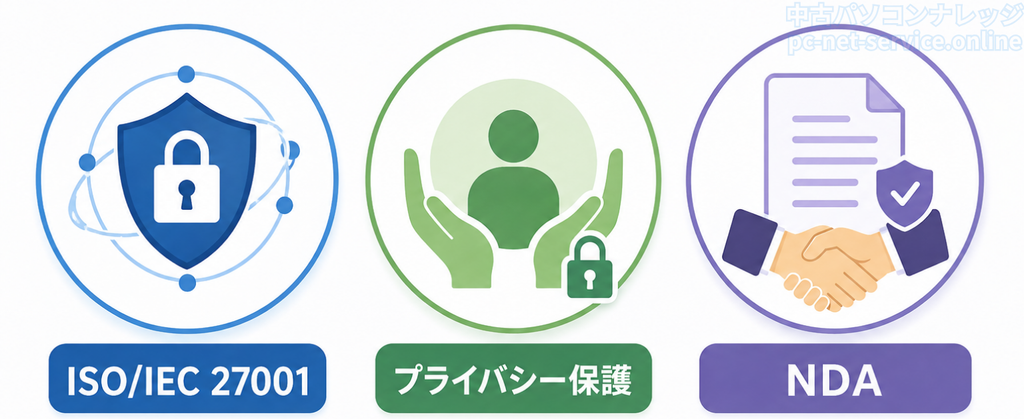 セキュリティとプライバシー保護のアイコンセット